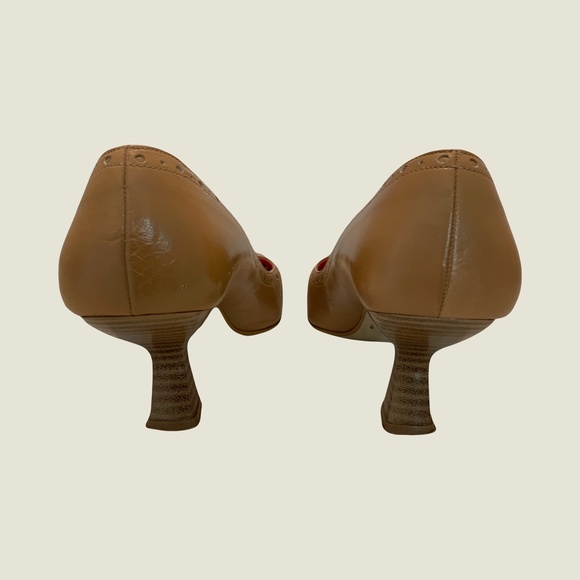 Brown Leather Shoes Sz 6 - Picture 3 of 4